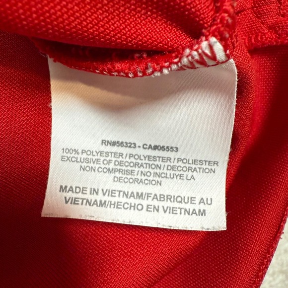 Nike Golf Dri-Fit Polo Shirt Mens XL Red Short Sleeve - Picture 6 of 6